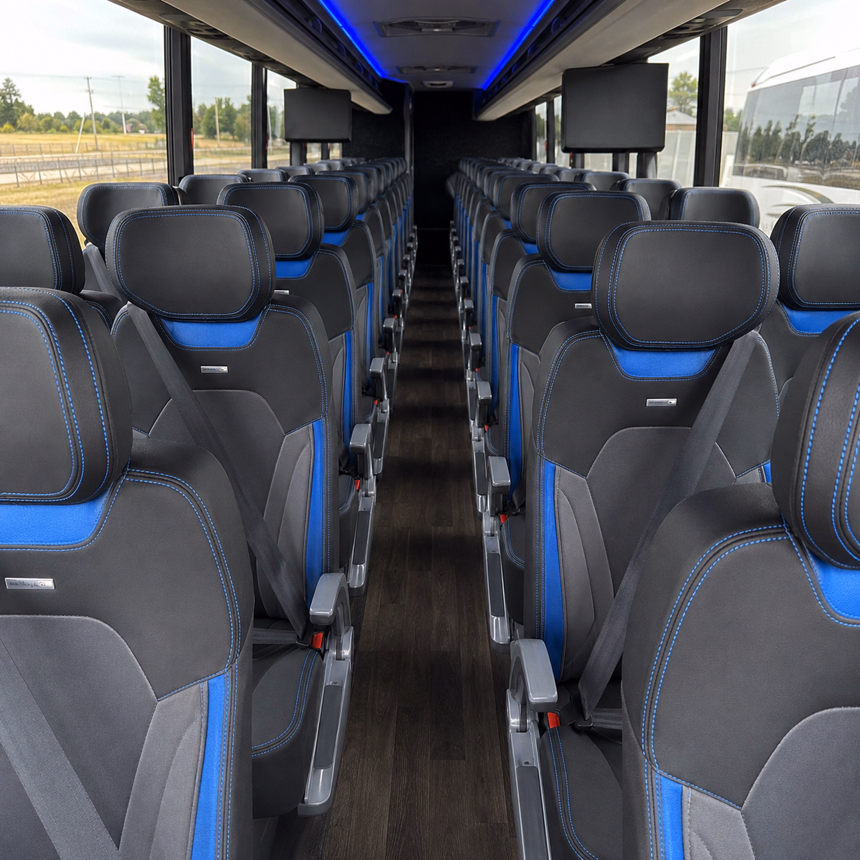 campbell corporate event transportation onboard seating
