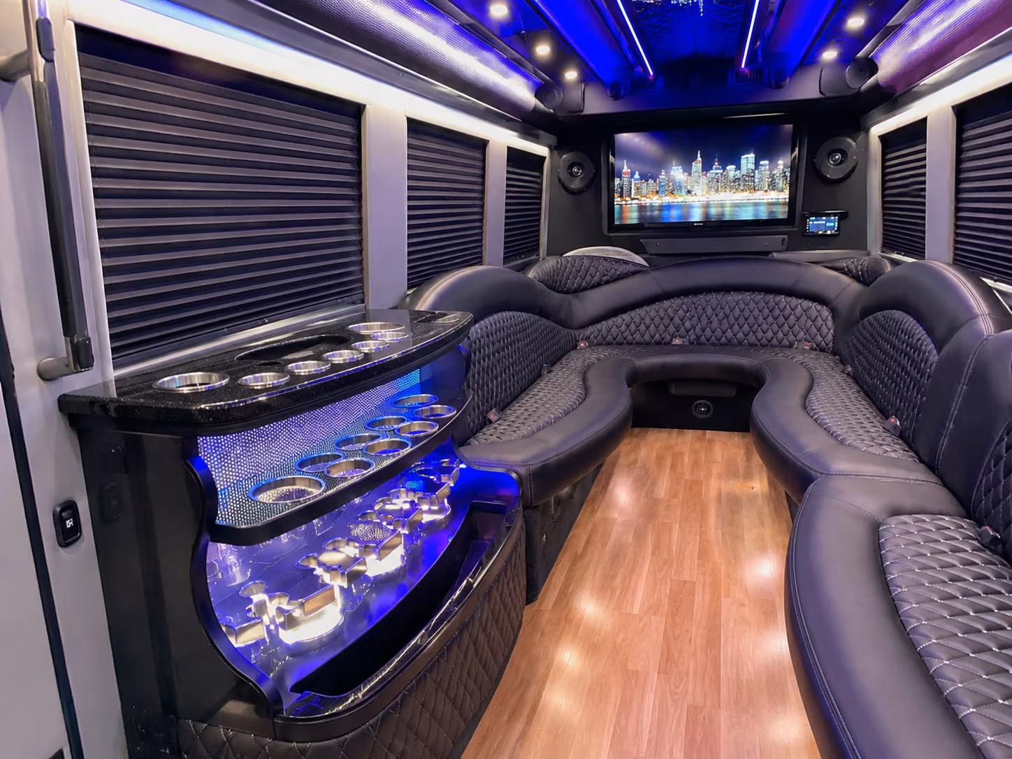 campbell new years eve party bus rental