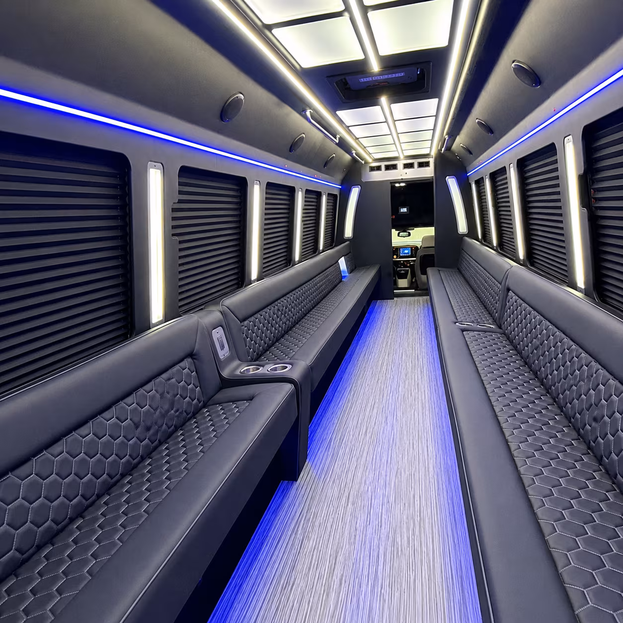 campbell party bus rental interior