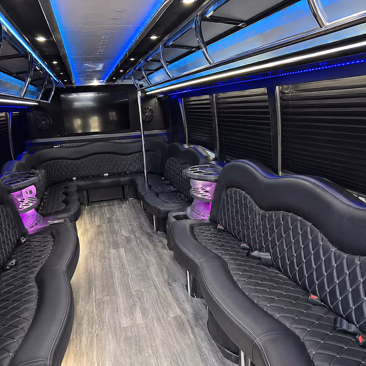 campbell wedding party bus rental