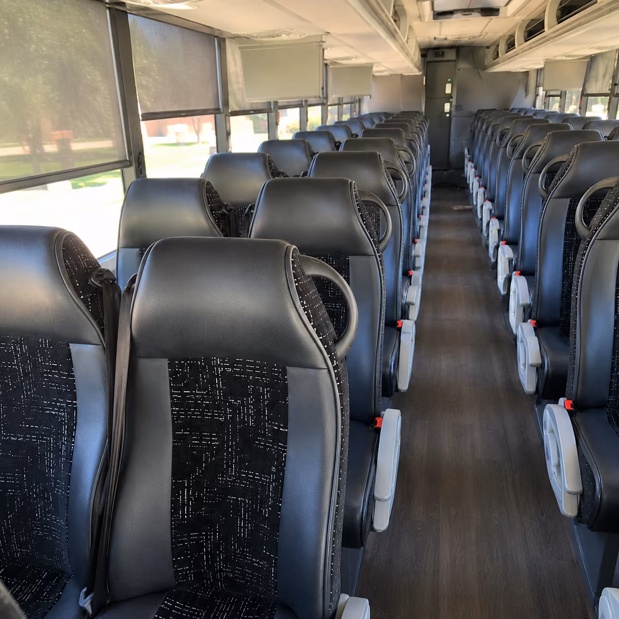 fremont charter bus rental interior