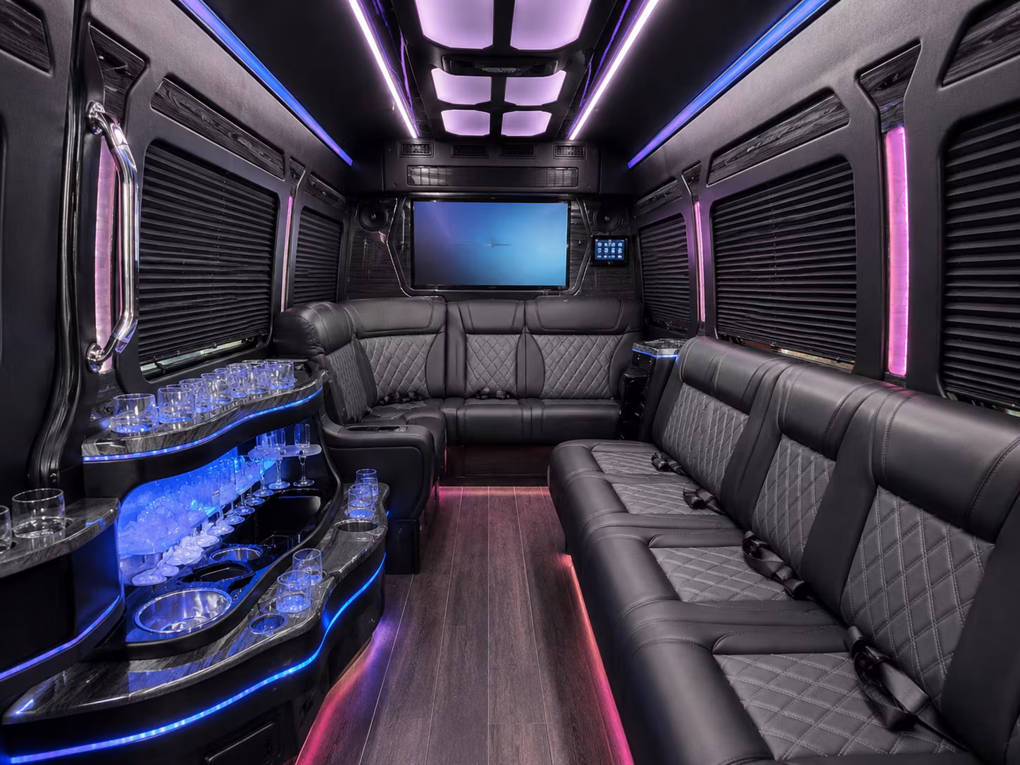 get a corporate team outing bus from campbell to santana row los gatos or sap center