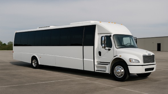 Exterior of Charter Bus Company Campbell's 30 Passenger Minibus in Campbell