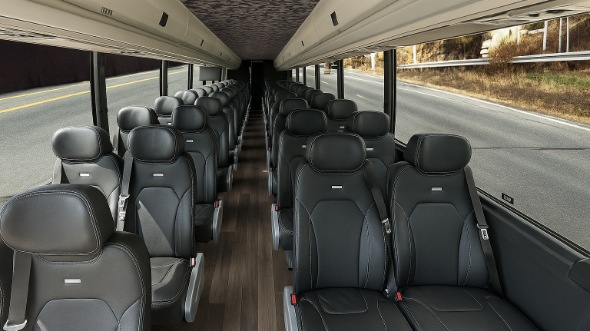 campbell 18 passenger minibus inside