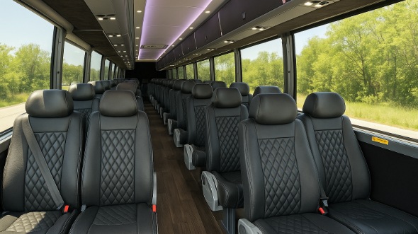 campbell 25 passenger minibus inside