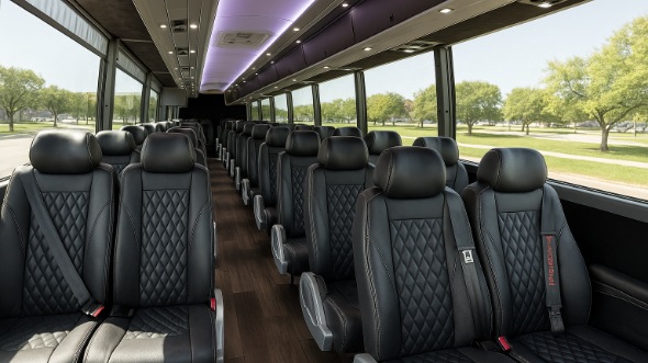 campbell 35 passenger minibus inside