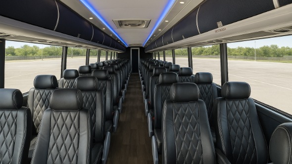 campbell 50 passenger charter bus rental