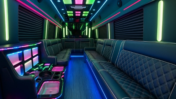 campbell party bus rental inside